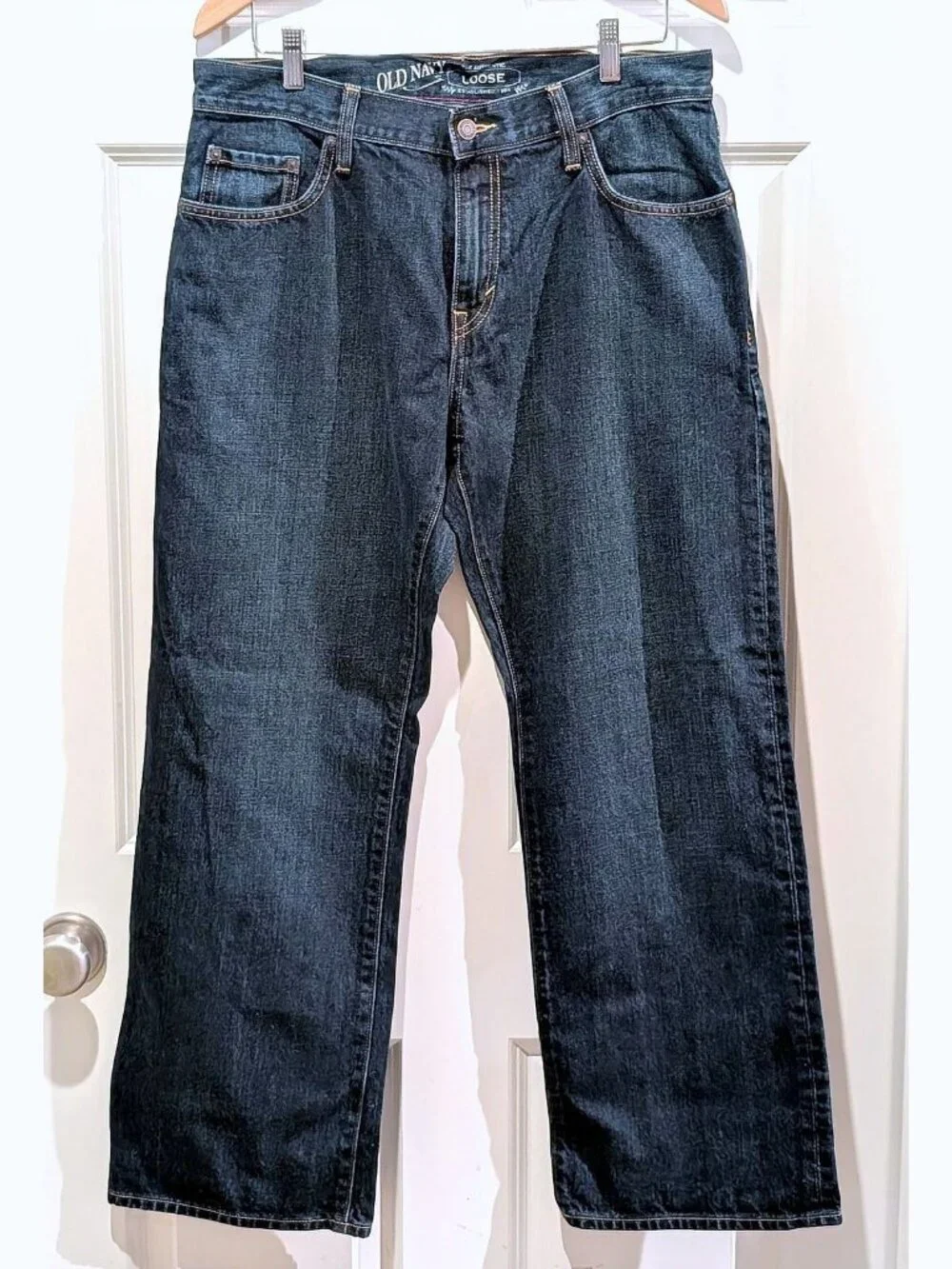 NWT Old Navy Authentic Loose Blue Jeans Denim Men 33x30 Y2K